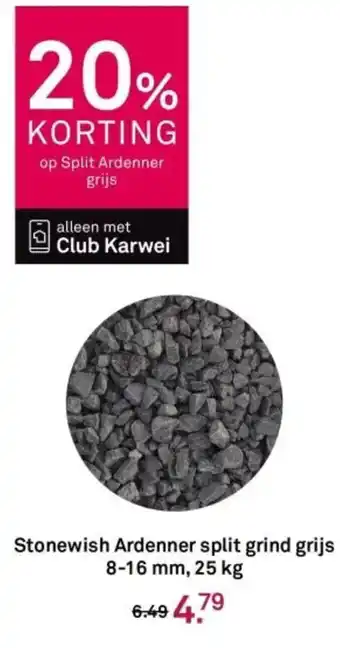 Karwei Stonewish Ardenner split grind grijs aanbieding
