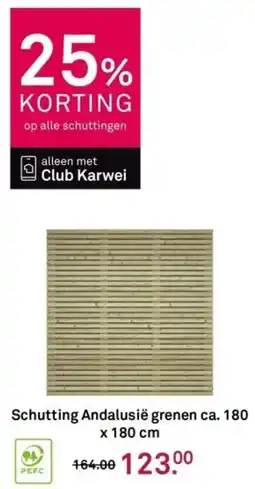 Karwei Schutting Andalusië grenen aanbieding