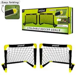 Bol.com SportX Voetbaldoel Set 2 goals 55x44x44 aanbieding