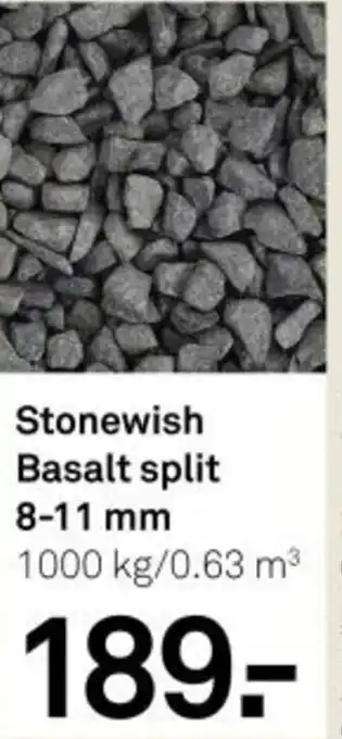 Karwei Stonewish Basalt split 8-11 mm aanbieding