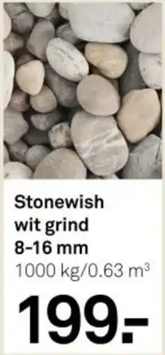 Karwei Stonewish wit grind 8-16 mm aanbieding