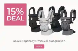 Prenatal 15% DEAL op alle Ergobaby Omni 360 draagzakken aanbieding
