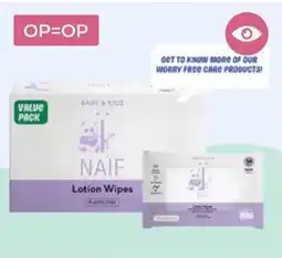 Prenatal Naïf plasticvrije lotion billendoekjes 8 pack aanbieding