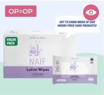 Prenatal Naïf plasticvrije lotion billendoekjes 8 pack aanbieding