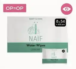 Prenatal Naïf plasticvrije water billendoekjes 8 pack aanbieding