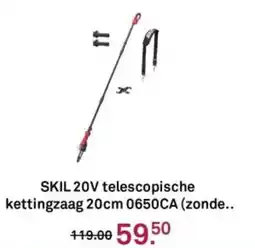 Karwei SKIL 20V telescopische kettingzaag 20cm 0650CA aanbieding