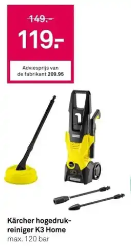 Karwei Kärcher hogedruk reiniger K3 Home aanbieding