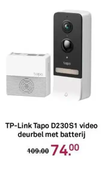 Karwei TP-Link Tapo D230S1 video deurbel met batterij aanbieding