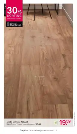 Karwei Lundia laminaat Robuust aanbieding