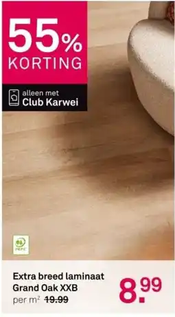 Karwei Extra breed laminaat Grand Oak XXB aanbieding