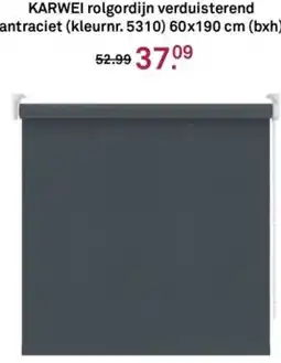 Karwei KARWEI rolgordijn verduisterend antraciet aanbieding