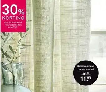 Karwei Op alle maatwerk vouw gordijnen aanbieding