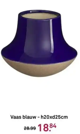 Karwei Vaas blauw aanbieding