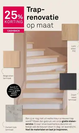Karwei Trap renovatie op maat aanbieding