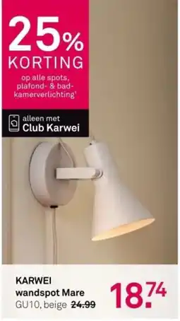 Karwei KARWEI wandspot Mare aanbieding