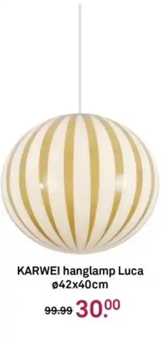 Karwei KARWEI hanglamp Luca aanbieding