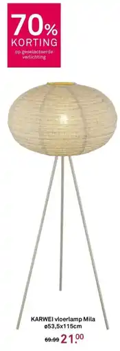 Karwei KARWEI vloerlamp Mila aanbieding