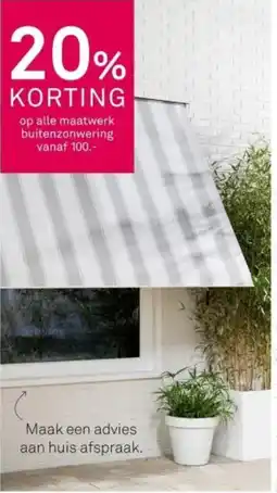 Karwei Op alle maatwerk buitenzonwering aanbieding
