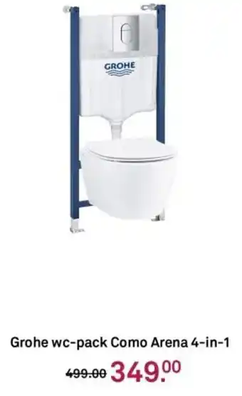 Karwei Grohe wc-pack Como Arena 4 in 1 aanbieding