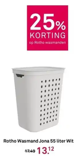 Karwei Rotho Wasmand Jona Wit aanbieding
