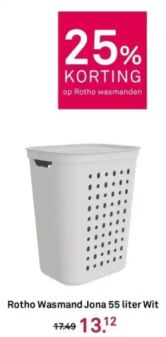 Karwei Rotho Wasmand Jona Wit aanbieding