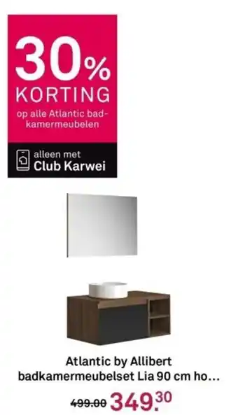 Karwei Atlantic by Allibert badkamermeubelset Lia aanbieding