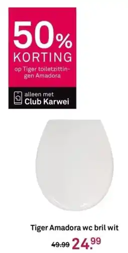 Karwei Tiger Amadora wc bril wit aanbieding
