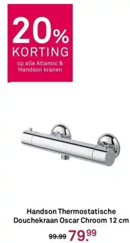 Karwei Handson Thermostatische Douchekraan Oscar Chroom aanbieding