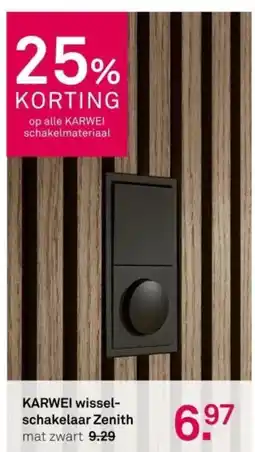 Karwei KARWEI wissel schakelaar Zenith aanbieding