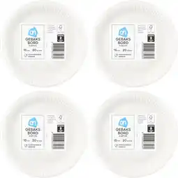 Albert Heijn AH Gebaksbord 15 cm 4-pack aanbieding