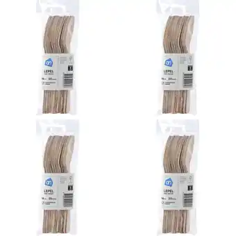 Albert Heijn AH Houten lepel 4-pack aanbieding