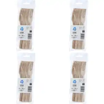Albert Heijn AH Houten vork 4-pack aanbieding