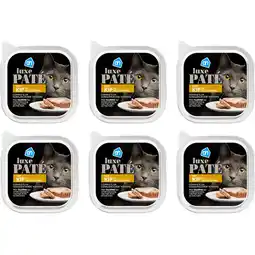 Albert Heijn AH Luxe pate met kip en melktopping 6-pack aanbieding