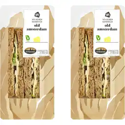 Albert Heijn AH Volkoren sandwich old amsterdam 2-pack aanbieding