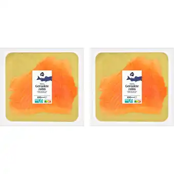 Albert Heijn AH Intens gerookte zalm 2-pack aanbieding