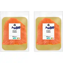 Albert Heijn AH Gerookte zalm 2-pack aanbieding