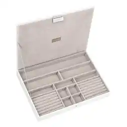 Douglas Stackers White & Grey Supersize Lidded aanbieding