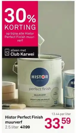 Karwei Histor Perfect Finish muurverf aanbieding
