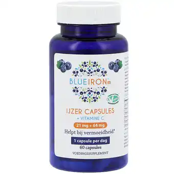 Holland & Barrett Blue Iron IJzer Capsules + Vitamine C - 60 capsules aanbieding