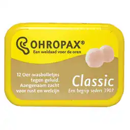 Holland & Barrett Ohropax Geluiddemper aanbieding