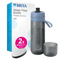 Holland & Barrett Brita Waterfilterfles Active Donkerblauw incl. 2 filters - 600ml aanbieding