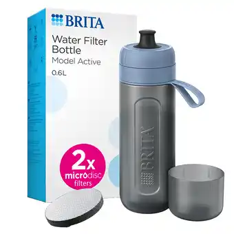 Holland & Barrett Brita Waterfilterfles Active Donkerblauw incl. 2 filters - 600ml aanbieding