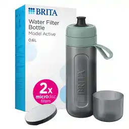 Holland & Barrett Brita Waterfilterfles Active Donkergroen incl. 2 filters - 600ml aanbieding