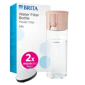 Holland & Barrett Brita Waterfilterfles Vital 600ml Abrikoosoranje - inclusief 2 filters aanbieding