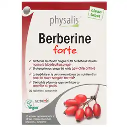 Holland & Barrett Physalis Berberine Forte - 30 tabletten aanbieding