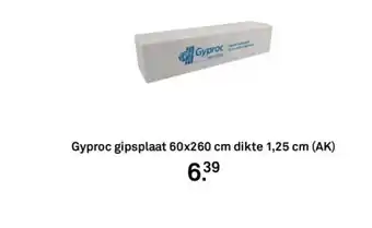 Karwei Gyproc gipsplaat aanbieding