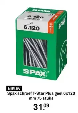 Karwei Spax schroef T-Star Plus geel aanbieding