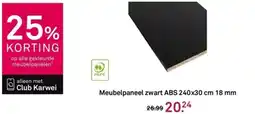 Karwei Meubelpaneel zwart ABS aanbieding