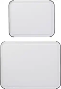 Amazon KitchenCraft KitchenAid Classic 2-delige snijplankenset van polypropyleen, 20 x 25 cm, 35 x 28 cm aanbieding