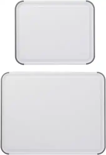 Amazon KitchenCraft KitchenAid Classic 2-delige snijplankenset van polypropyleen, 20 x 25 cm, 35 x 28 cm aanbieding